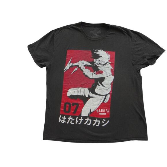 Naruto Shippuden Hatake Kakashi Graphic T-Shirt - Picture 1 of 8